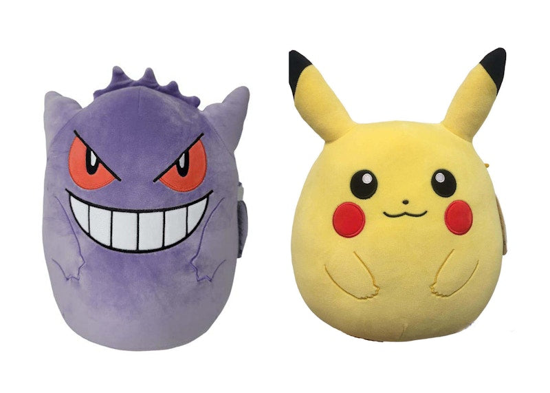 Squishmallow Pokemon Gengar and Pikachu 10 Inch Plush (Standard Retail Version)