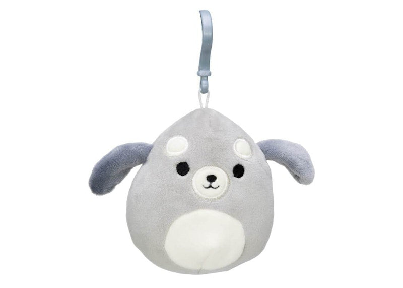 Squishmallow Shaun The Schnauzer 3.5 Inch Clip On Plush