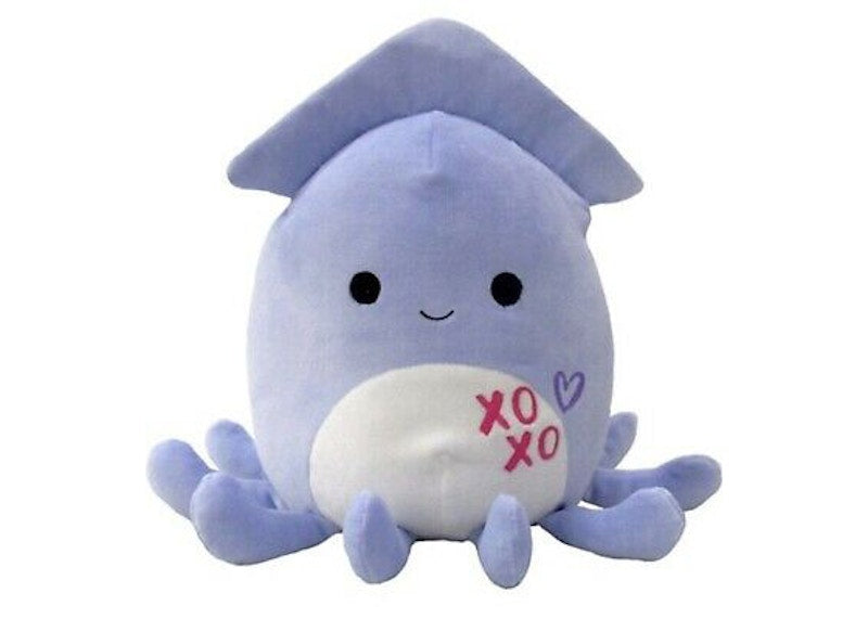 Squishmallow Stacy The Squid 8 Inch (Valentines Day Exclusive) Plush Blue/White