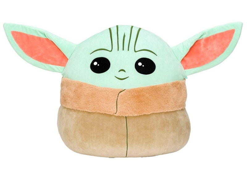 Squishmallow Star Wars The Mandalorian Baby Yoda The Child 10 Inch Plush Green/Brown