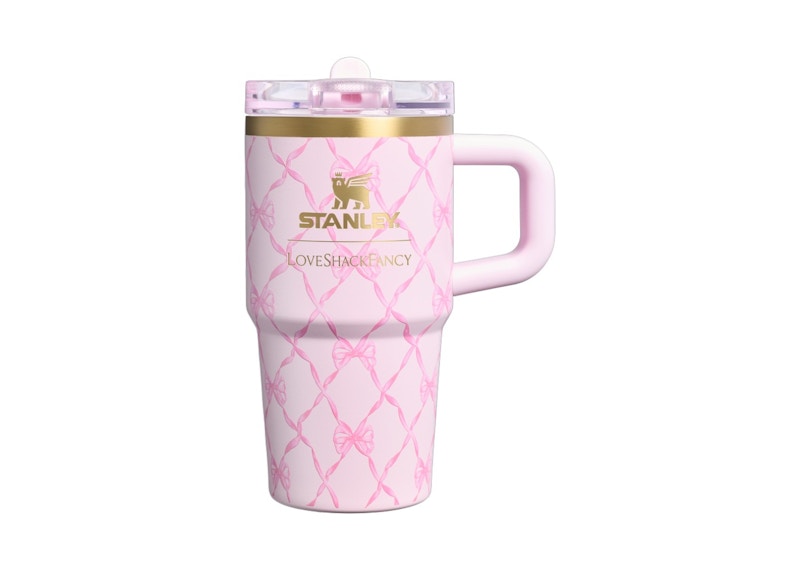 Stanley 1913 x LoveShackFancy Holiday Quencher ProTour Flip Straw 20oz Tumbler Baby Bow Pink Peppermint