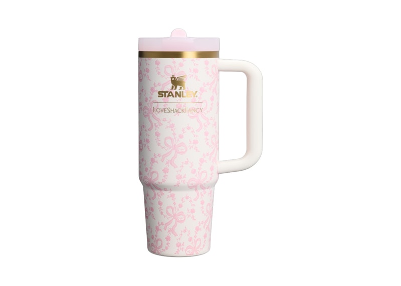 Stanley 1913 x LoveShackFancy Holiday Quencher ProTour Flip Straw 30oz Tumbler Coquette Bow Chantilly