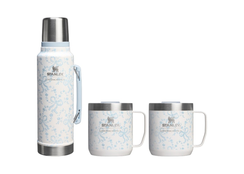 Stanley 1913 x LoveShackFancy Holiday The Everyday 8oz Cocoa Set Coquette Bow Winter Ice