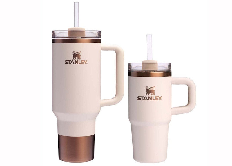 Stanley Comfort & Joy Collection Holiday Samesies Quencher 40oz & 14oz Sip Set Gilded Sugar