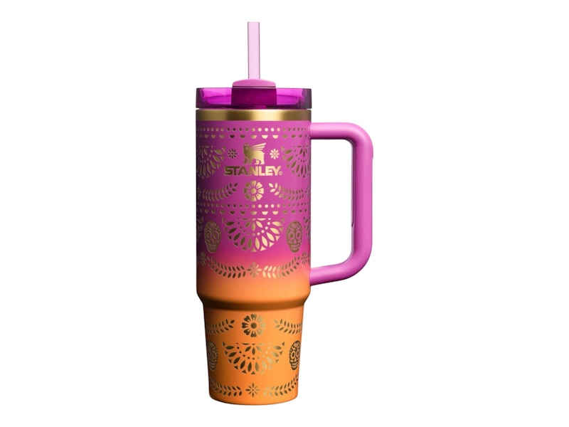 Stanley Dia de Muertos Quencher H2.0 FlowState 30oz Tumbler Sunrise Catrina