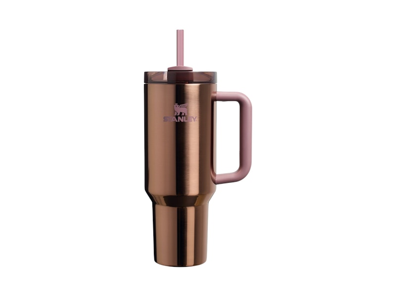 Stanley Mesa Rose Collection Flowstate Quencher 40oz Tumbler Polished Rose Gold