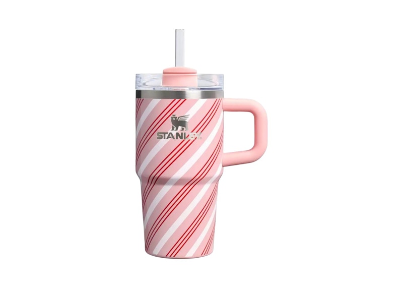 Stanley Stainless Steel FlowState Quencher 20oz Tumbler Strawberry Cream Twist