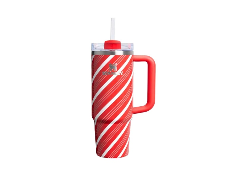 Stanley Stainless Steel FlowState Quencher 30oz Tumbler Candy Cane Twist