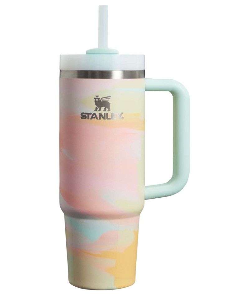 Stanley The Clean Slate Flowstate Quencher 30oz Tumbler Warm Serene Brushstroke
