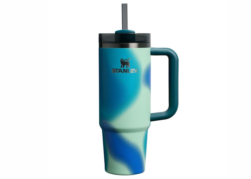 Stanley The Frequency Collection Flowstate Quencher 30oz Tumbler Coastal Teal Motion