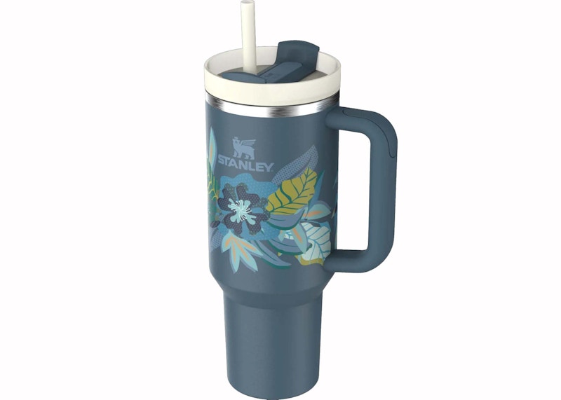 Stanley The Mother's Day Flowstate Quencher 40oz Tumbler Blue Spruce Tropic