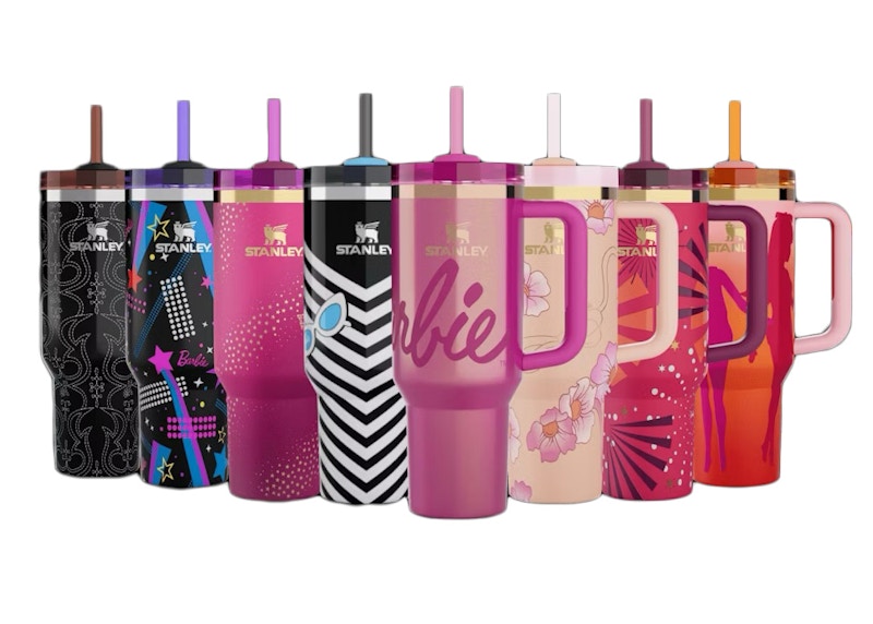 Stanley x Barbie Legends Flowstate Quencher 40oz Tumbler (Set of 8) Multicolor