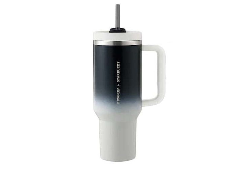 Stanley x Starbucks Thailand Exclusive Flowstate Quencher 40oz Tumbler Black/White Monochrome