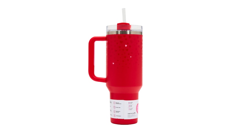 Stanley x Target Exclusive Valentines Day Flowstate Quencher 40oz Tumbler Ruby Hearts