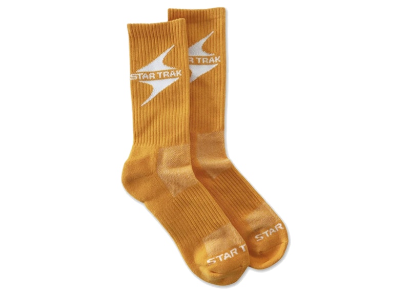 Star Trak Crew Socks Light Orange
