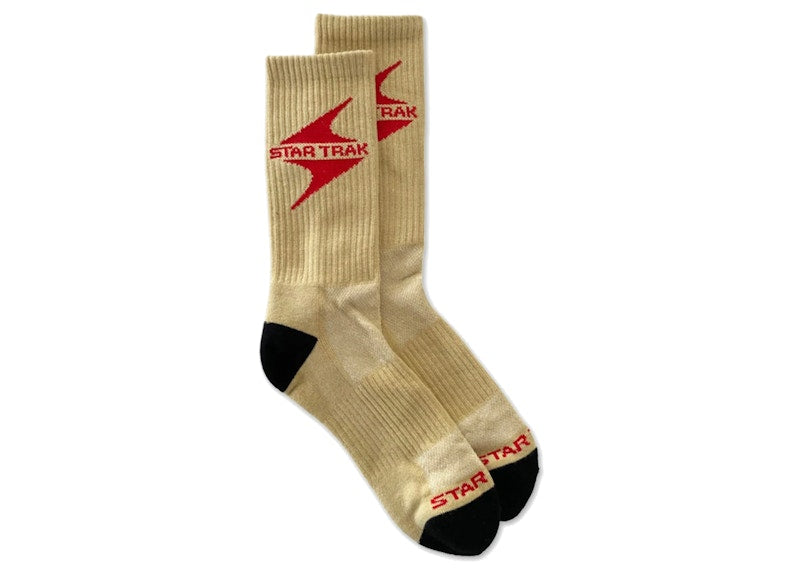 Star Trak Crew Socks Natural