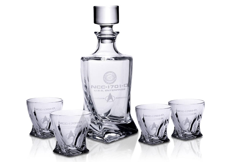 Star Trak The Next Generation 5-Piece Whiskey Decanter Set