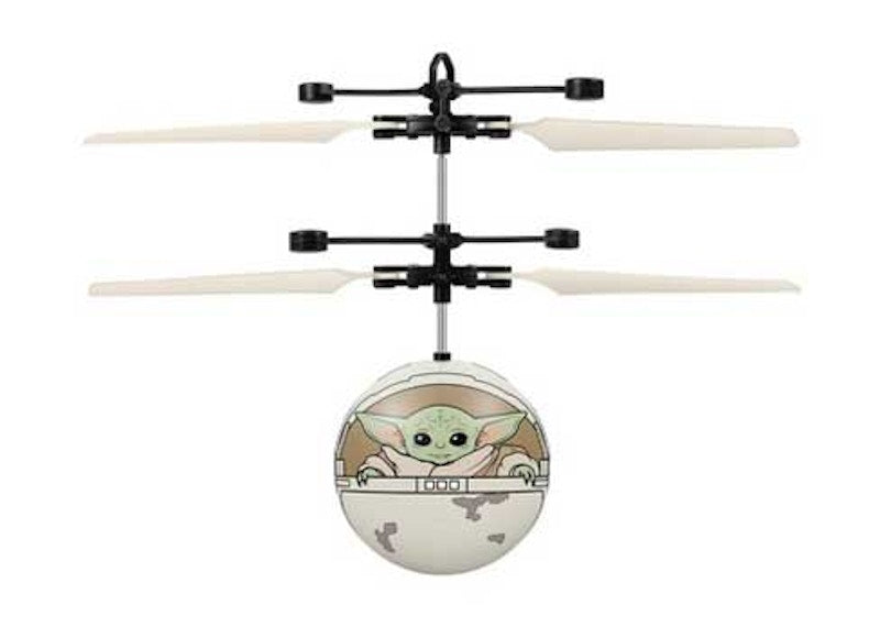 Star Wars The Mandalorian The Child In Pram Printed Motion Sensing (Baby Yoda) UFO Ball Helicopter