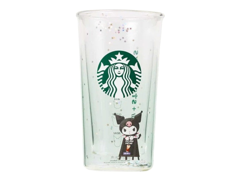 Starbucks KUROMI 12oz Double Wall Glass Green