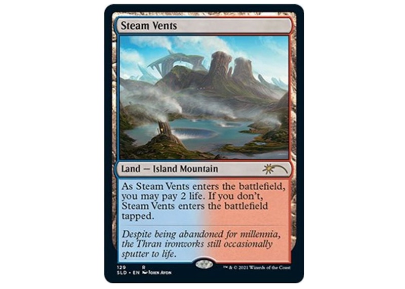 Steam Vents Magic: The Gathering TCG Secret Lair Drop Series Rare #129 (Ungraded)