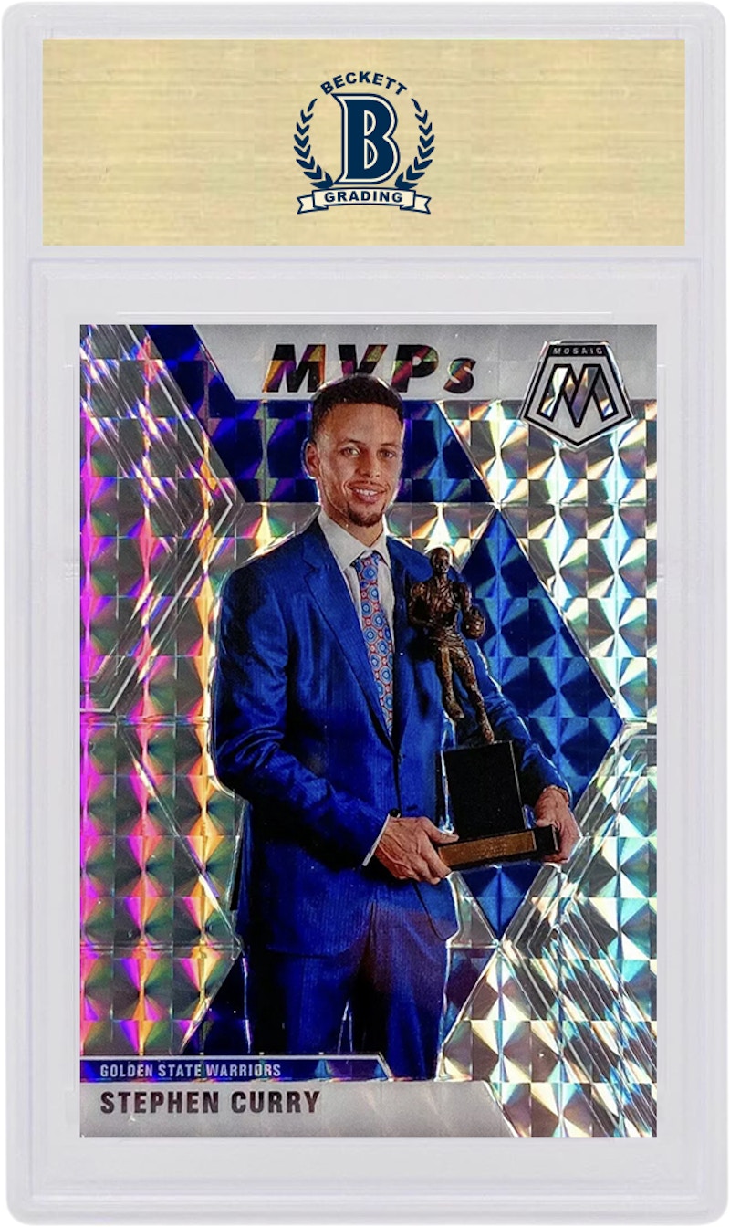 Stephen Curry 2019 Panini Mosaic MVP's Mosaic #299 (PSA or BGS Graded)