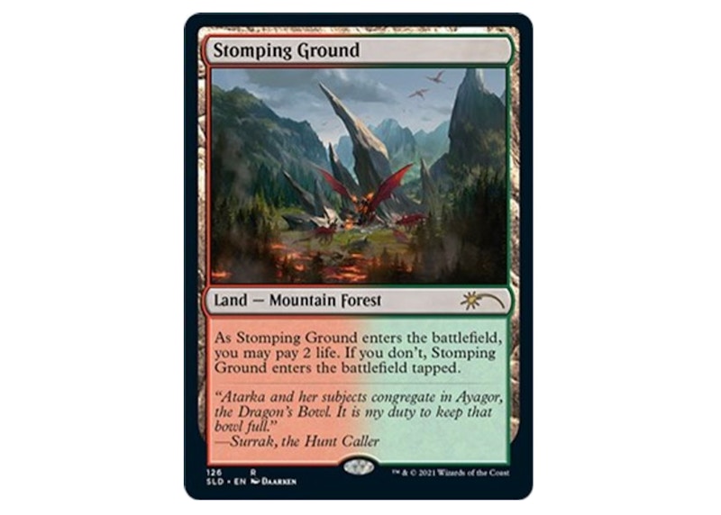 Stomping Ground Magic: The Gathering TCG Secret Lair Drop Series Rare #126 (Ungraded)