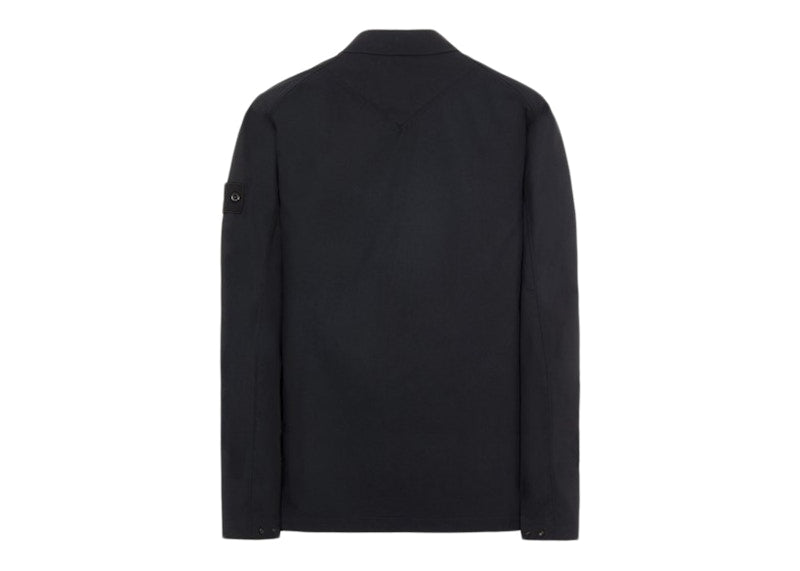Stone Island 116F1 O-Ventile Stone Island Ghost Piece Overshirt Black