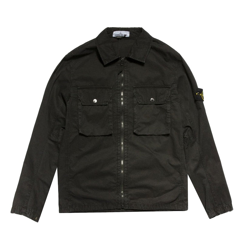 Stone Island 2 Pocket Shirt Jacket Black