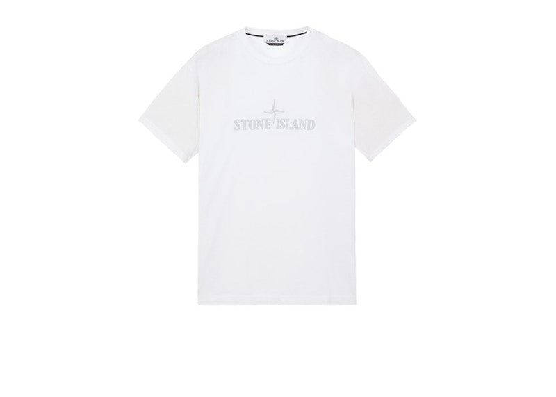 Stone Island 21579 Stitches Two Embroidery T-shirt White