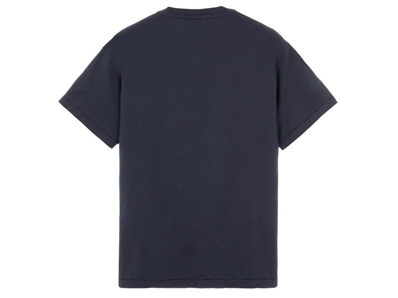 Stone Island 24113 60/2 Cotton Jersey Garment Dyed T-Shirt Navy