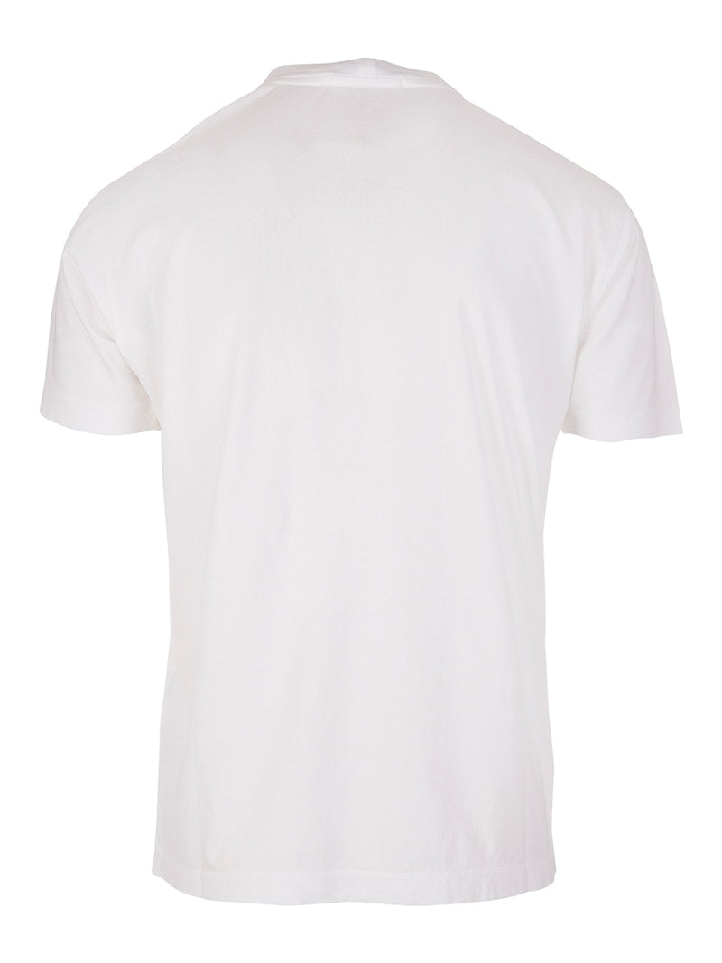 Stone Island 24113 60/2 Cotton Jersey Garment Dyed T-Shirt White