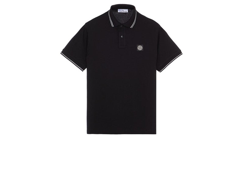 Stone Island 2SC18 Polo Shirt Black
