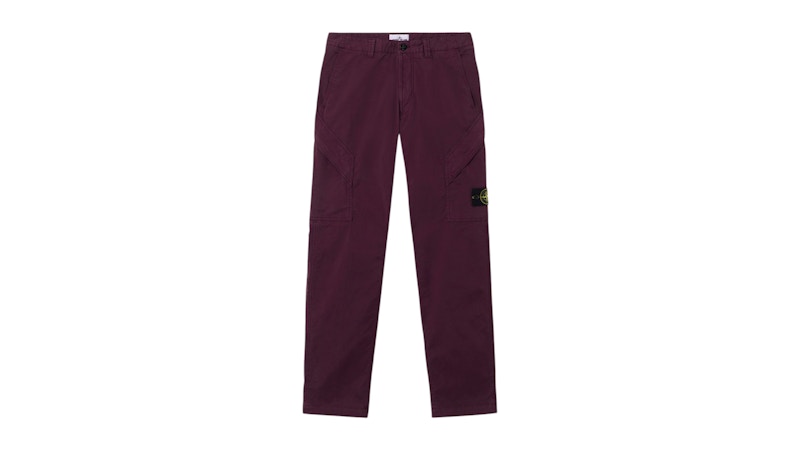 Stone Island 3100003 Supima Cotton Twill Stretch-TC Pant Amaranth