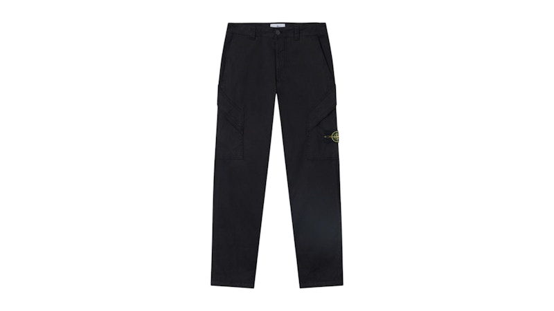 Stone Island 3100003 Supima Cotton Twill Stretch-TC Pant Black