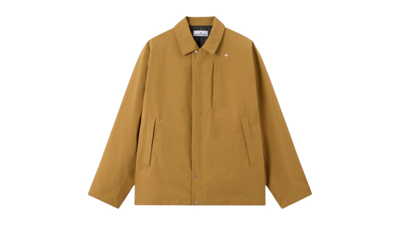 Stone Island 3L Gore-Tex Made Bionic Poly Stellina 4100043 Jacket Dark Beige