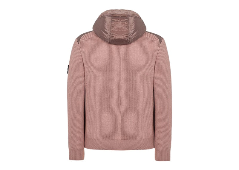 Stone Island 42730 Nylon Metal In ECONYL Regnerated Nylon + Primaloft-TC And Knit Jacket Pink Quartz