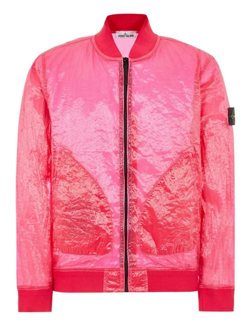 Stone Island 433Q2 Piattina Garment Dyed 82/22 Jacket Pink