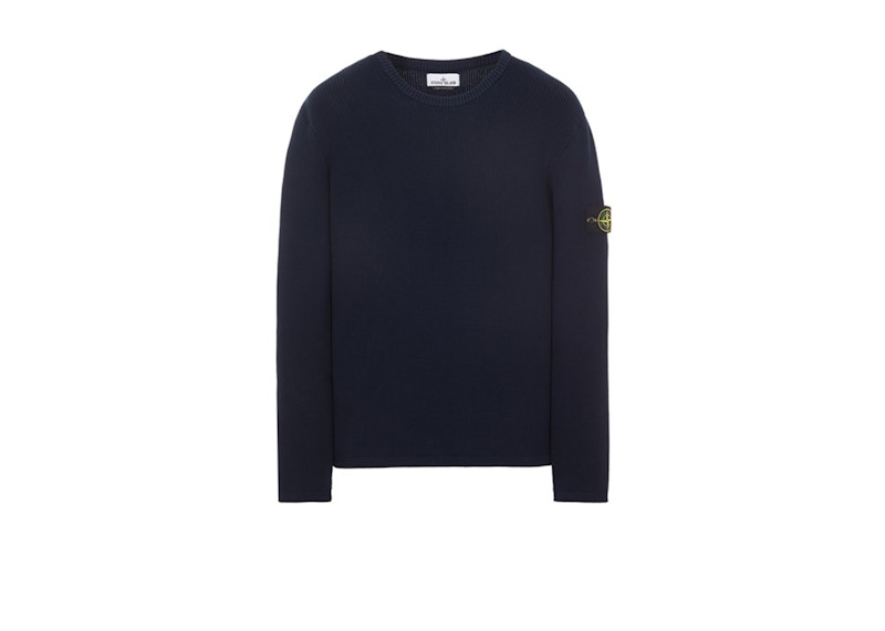 Stone Island 507D8 Knit Sweater Navy Blue