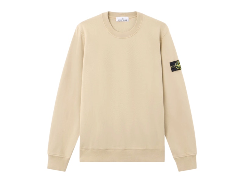 Stone Island 6100060 Organic Cotton Fleece Crewneck Desert
