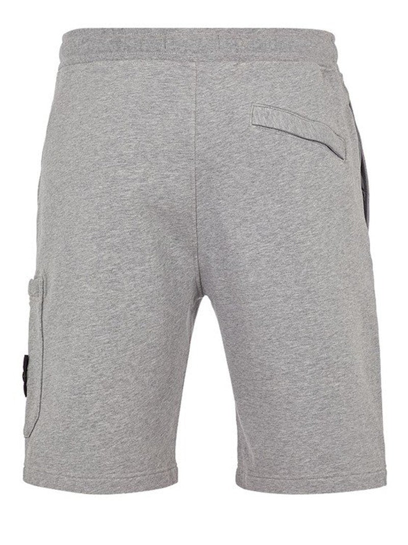 Stone Island 64651 Cotton Fleece Garment Dyed Shorts Dust