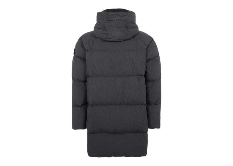 Stone Island 70123 Garment Dyed Crinkle Reps NY Down-TC Coat Black