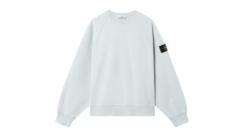 Stone Island Brushed Organic Cotton Fleece 6100022 Sweatshirt Sky Blue