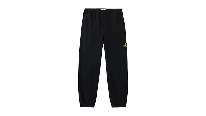 Stone Island Brushed Organic Cotton Fleece 6200004 Sweatpant Black