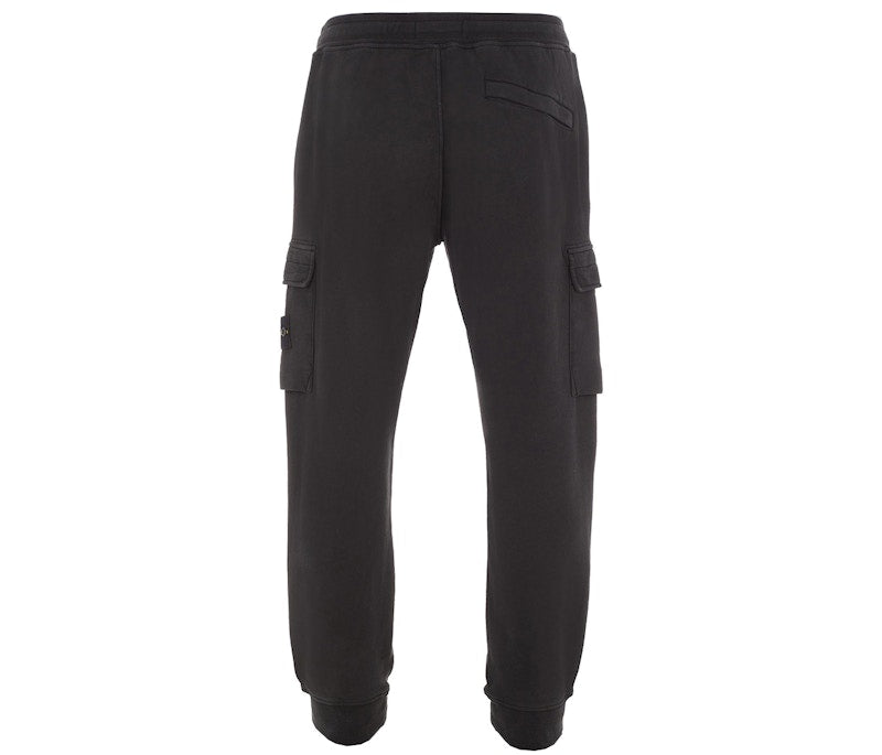 Stone Island Cargo Fleece Joggers Black
