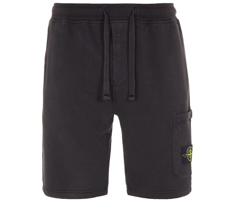Stone Island Cargo Fleece Shorts Black