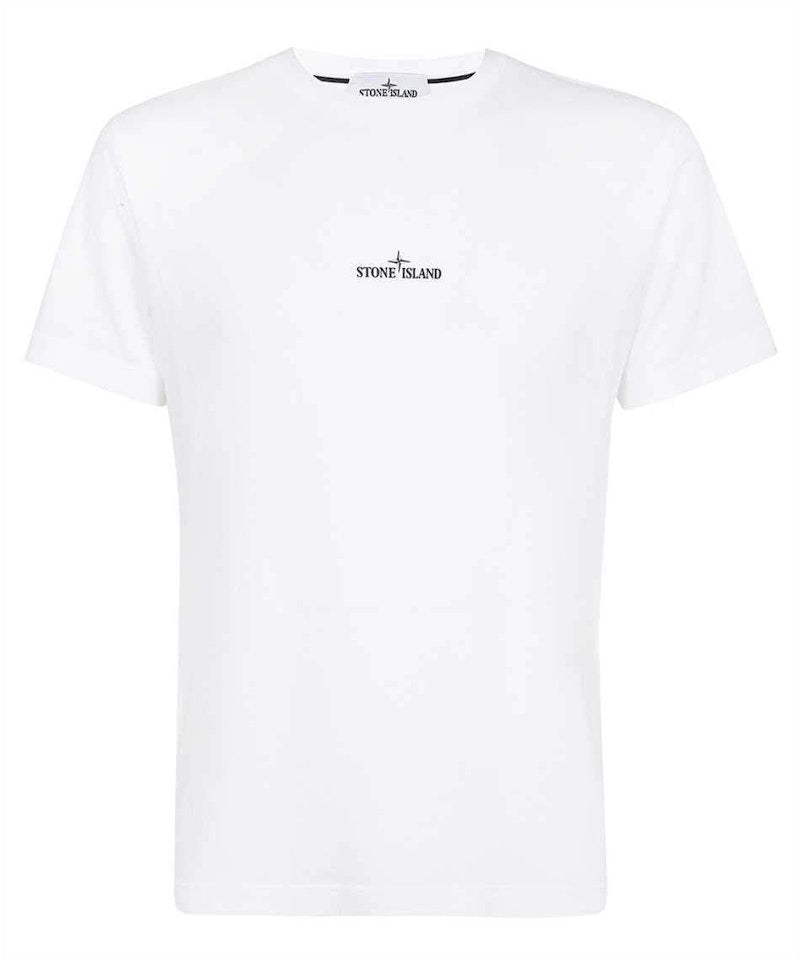 Stone Island Chest and Back Logo T-shirt White