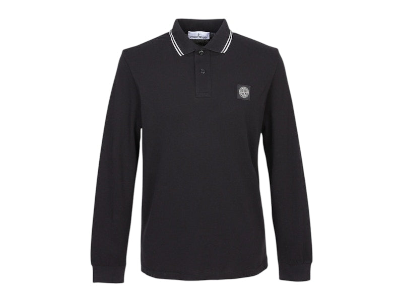 Stone Island Collar L/S T-shirt Black