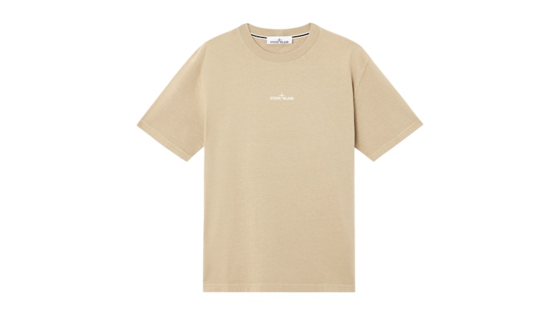 Stone Island Combed Organic Cotton Jersey 2100037 T-shirt Desert