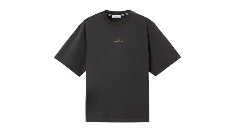 Stone Island Combed Organic Cotton Jersey 2100037 T-shirt Lead Grey