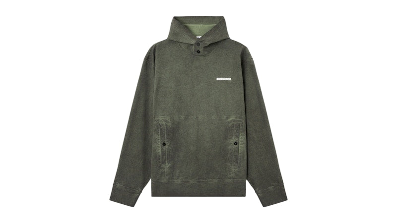 Stone Island Compact Organic Cotton Jersey Velo Effect 6100058 Sweatshirt Musk Green